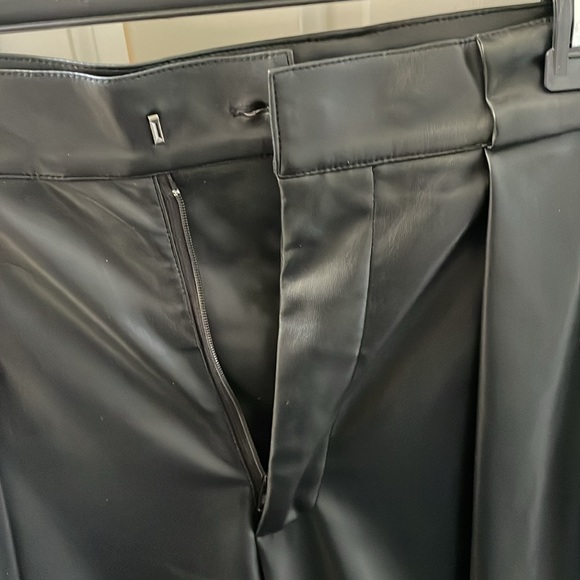 MOTHER black pleather pants NWT - Picture 3 of 6